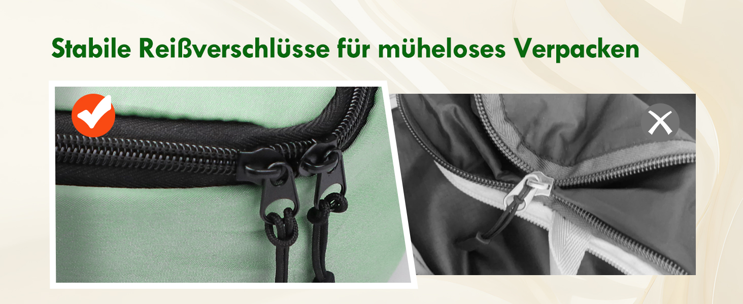 Органайзери для валізи - набір 8 шт. (зелені) - для подорожей, ручної поклажі, рюкзака