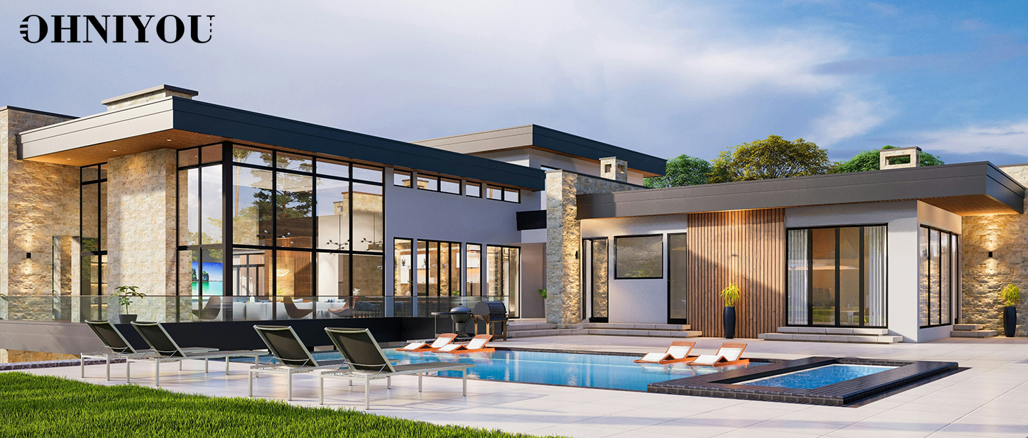 Стеляний вентилятор Ohniyou з підсвіткою та пультом дистанційного керування, 96,5 см (38 дюймів), з керуванням через додаток, тихий, з регулюванням яскравості, для спальні, тераси, внутрішнього та зовнішнього використання (білий, сучасний)