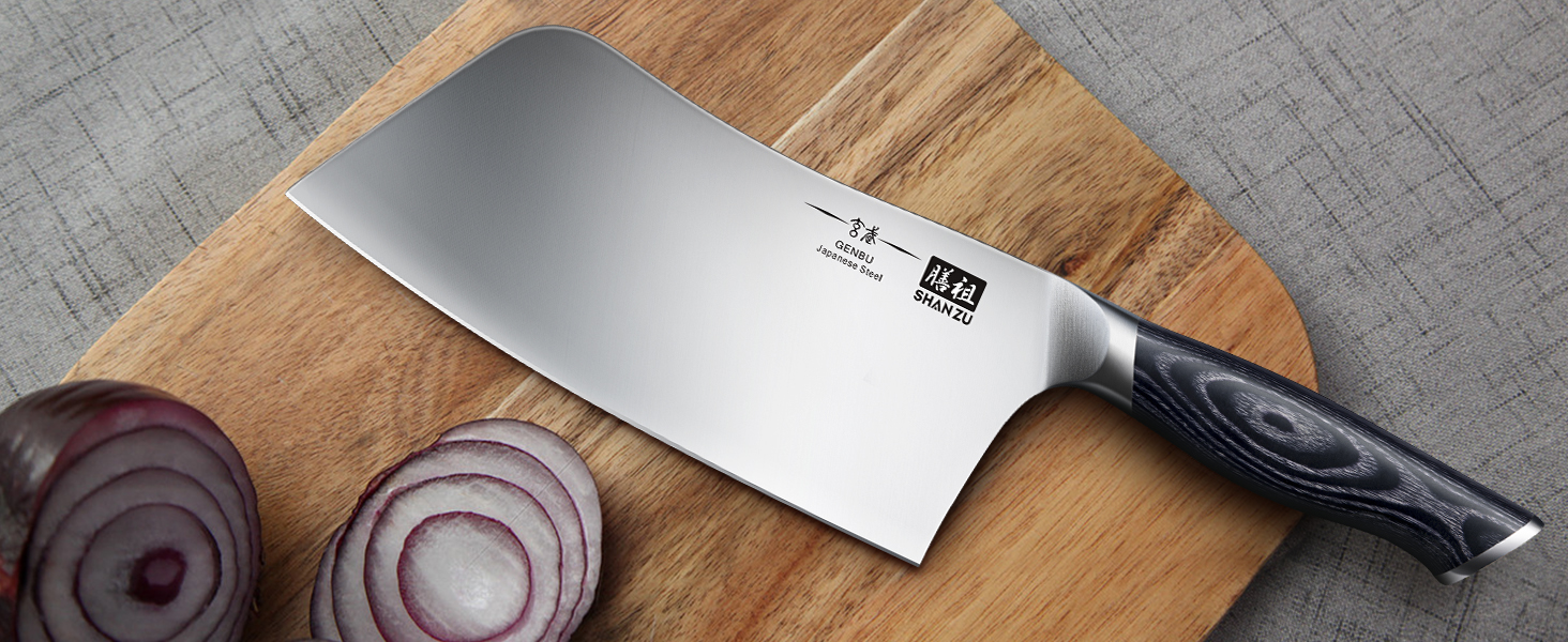 Ніж кухарський SHAN ZU, 18 см, професійний, з високоякісної сталі, з ручкою з дерева K133
