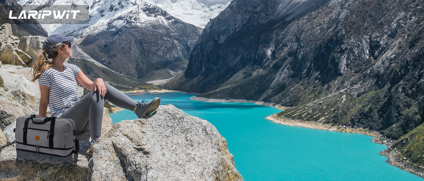 Рюкзак-холодильник Laripwit 54 літри з термоізоляцією для пікніків, подорожей та кемпінгу (33л, камуфляж)