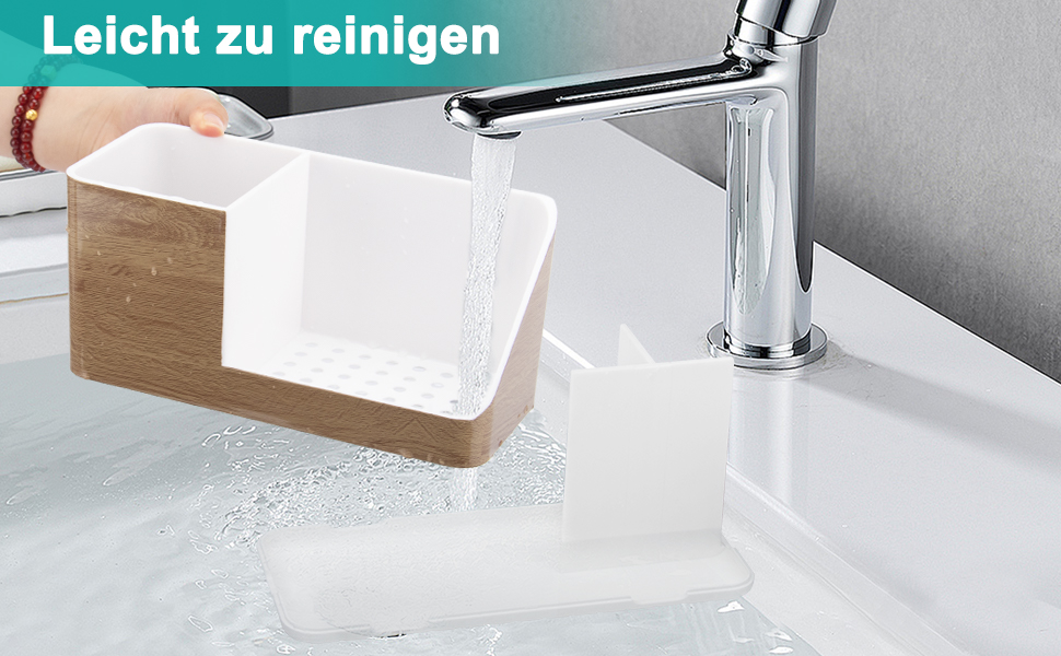 Тримач для зубних щіток у ванну кімнату: органайзер з отвором для зливу, знімний, сірий