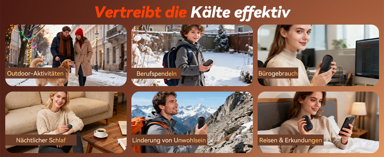 Електричні грілки для рук PHEJIE, 2 шт., 3 режими нагріву, портативні, для активного відпочинку, кемпінгу, гольфу, подарунок для жінок та чоловіків, чорний