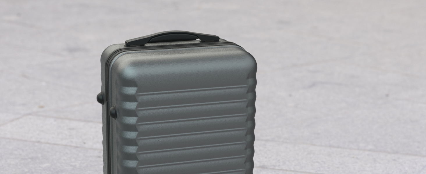 Набір валіз NUMADA 4 шт. (75см, 63см, 53см, органайзер) - ABS, жорсткий, з коліщатами