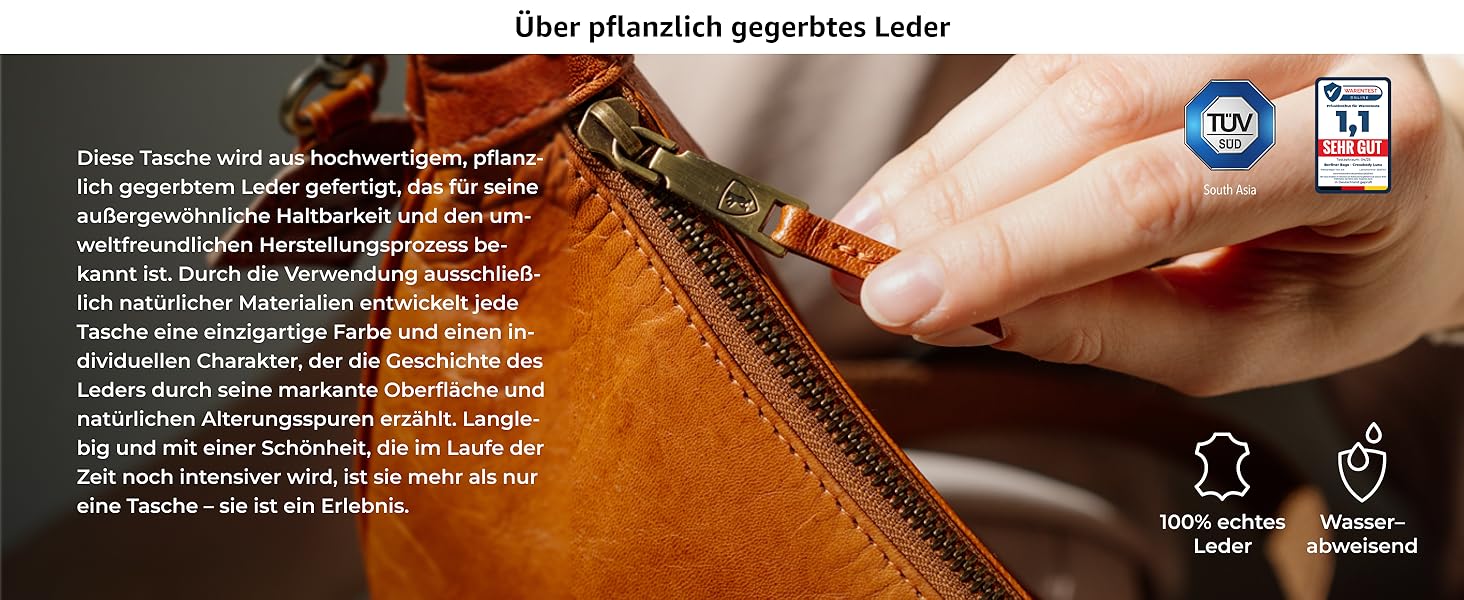 Сумка через плече Berliner Bags Luna з натуральної шкіри, коричнева. Містка жіноча сумка-банан