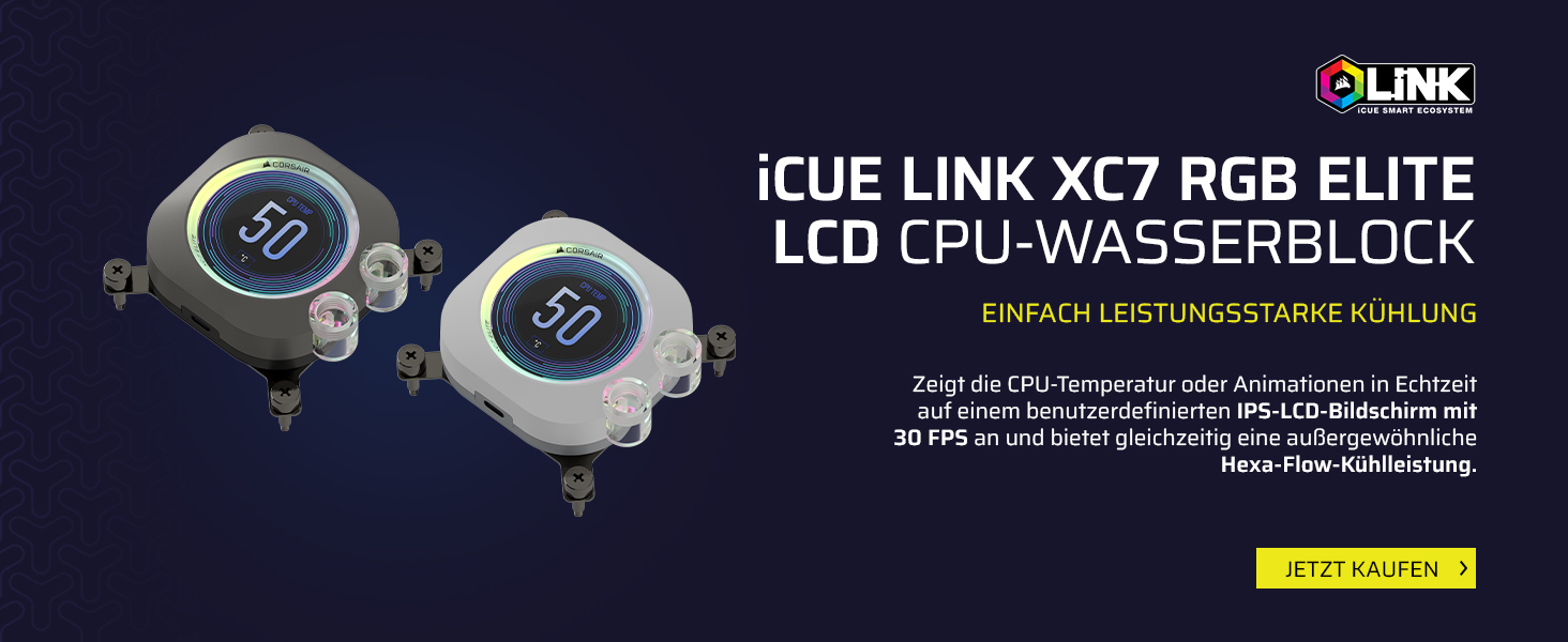 Система водяного охолодження Corsair iCUE LINK Titan 240 RX RGB для CPU - 240 мм AIO з 2 вентиляторами RX120 RGB, сумісна з Intel LGA 1851/1700, AMD AM5/AM4, з iCUE LINK-хабом, чорний колір