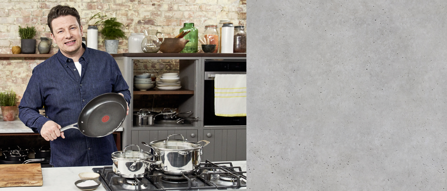 Сковорода Tefal Jamie Oliver Cook's Classics 28 см, індукційна, антипригарна, з термоіндикатором, нержавіюча сталь