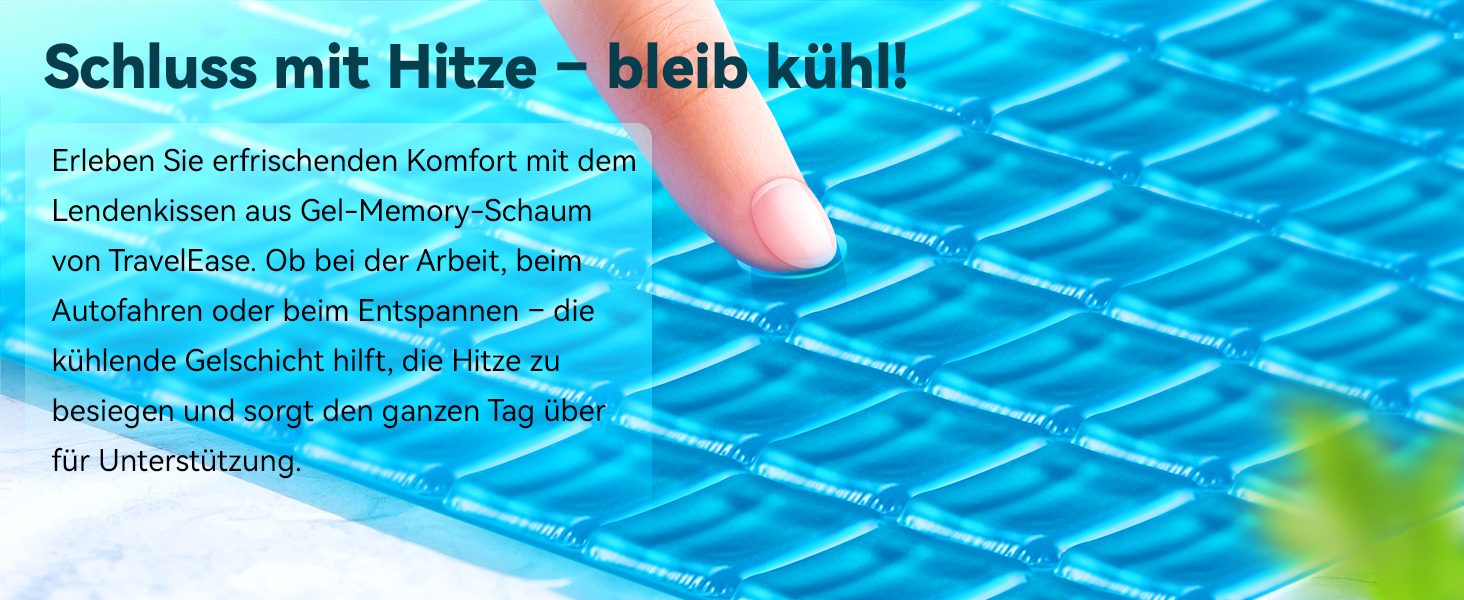 Подушка для спини Ergonomica Travel Ease з Memory Foam, для офісного та комп'ютерного крісла, з антистатичним, приємним до шкіри чохлом, для комфортної посадки (Чорний)