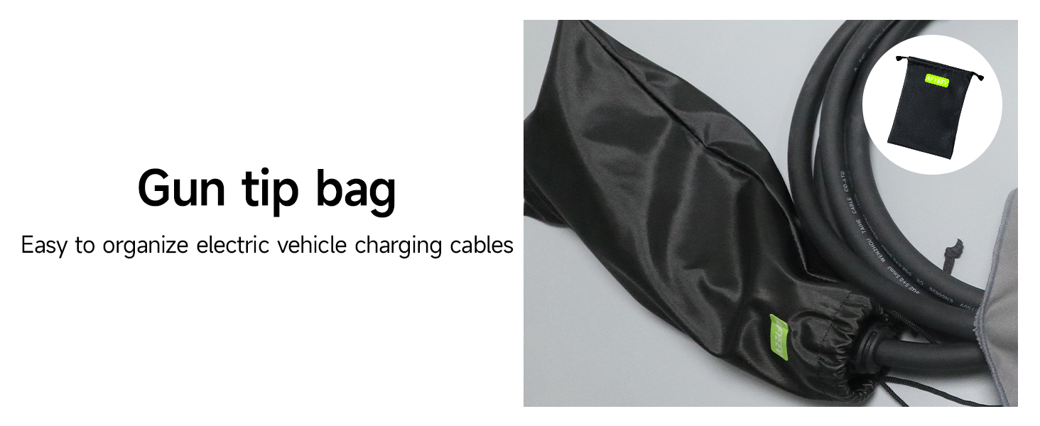 Кабель зарядного пристрою для електромобіля 8м, 3.6 кВт, Schuko, регульований струм 6/8/10/13/16A, з сумкою, IEC 62196-2