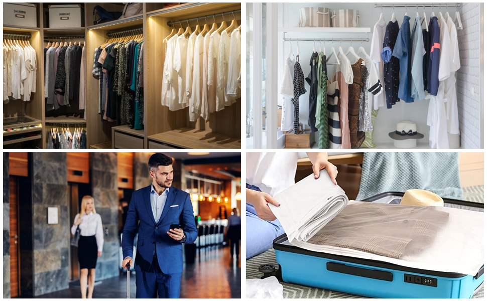 Прозорі мішки для одягу 2 шт. 110x60x25 см - захист та зберігання одягу під час подорожей