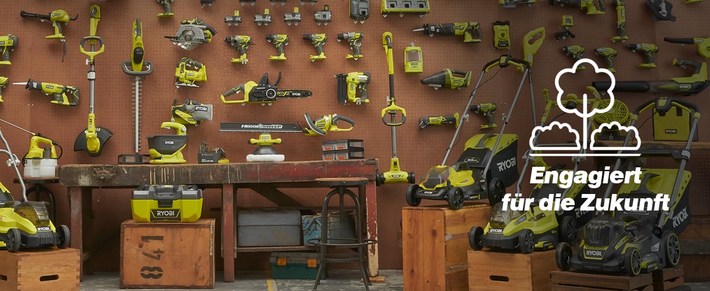 Акумуляторний повітродув RYOBI 18V ONE+ OBL1820S, 245 км/год, 2,6 м³/хв, без акумулятора та зарядного, у коробці