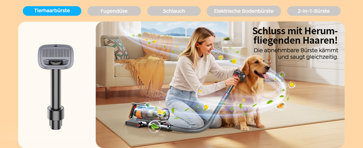 Бездротовий акумуляторний пилосос Fieety 600W з турбощіткою для тварин, 65 хвилин роботи, 8-шарова фільтрація та ароматерапією, для дому, авто та твердих поверхонь