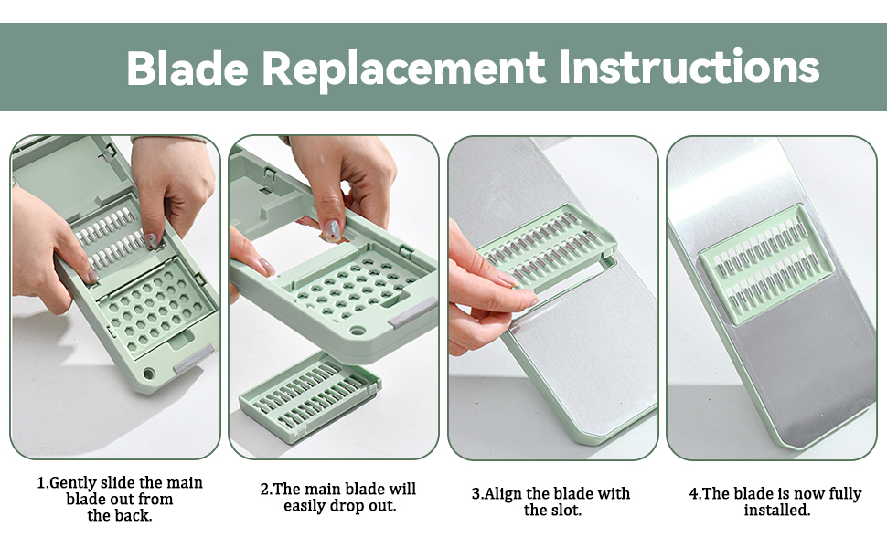 Мандоліна для овочів 7-в-1 з нержавіючої сталі – набір для нарізки овочів та шинкування | Професійний овочевий слайсер для салату та напівфабрикатів