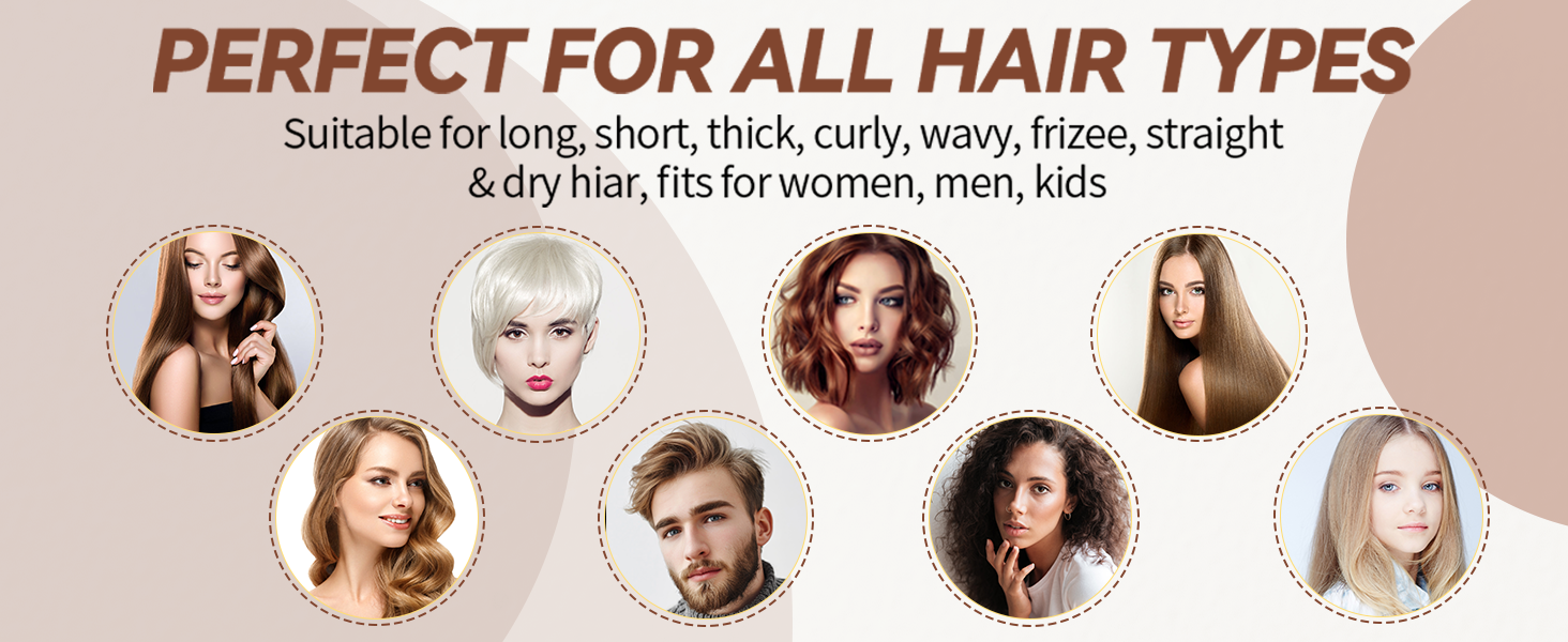 Щітка для волосся з щетиною дикого кабана та нейлоновими шпильками - професійна розпушувальна щітка для жінок, чоловіків та дітей