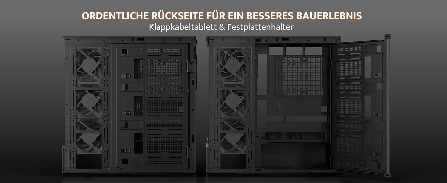 Ігровий корпус darkFlash LAND451 Midi Tower ATX (Білий) — підтримка BTF-материнських плат, вертикальна установка відеокарти RTX 5090 (до 420мм), Type-C, підтримка двох 360мм СРО, панорамний огляд