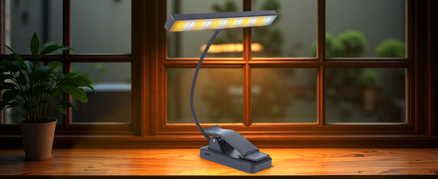 Світлодіодна кліпса-лампа для читання CCHK-18 з USB зарядкою та акумулятором, 18 LED, 4 режими світла, 3 рівні яскравості, складна, для книги, ліжка, офісу, подорожей