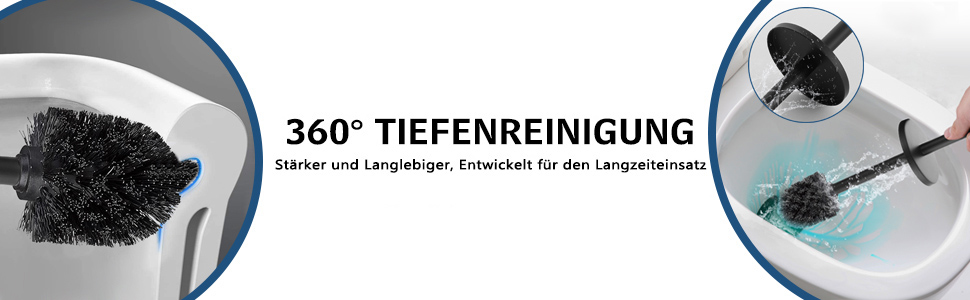 Набір для чищення унітазу GERUIKE з керамічним тримачем: щітка та тримач сірого матового кольору (чорний матовий метал)