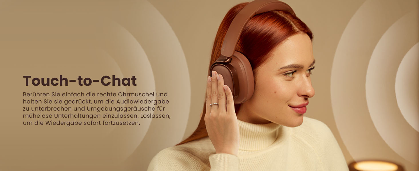 Навушники бездротові Edifier ES850NB з шумозаглушенням, Hi-Res Audio, Bluetooth 5.4, коричневі