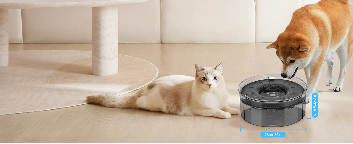 Миска для собак PETTOM 3L без облизування, анти-облизування, велика, витокостійка, чорна