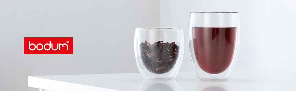 Френч-прес Bodum Chambord 1 л, блискучий + набір склянок Pavina 6 шт, подвійні стінки, 0.35 л, прозорі