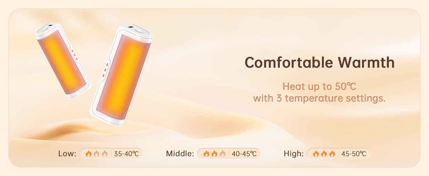 Jonwall Електричні грілки для рук, перезаряджувані, 2 шт. у наборі, USB, 3 режими нагріву, для кемпінгу, гольфу, подарунок для жінок та чоловіків (Рожевий)