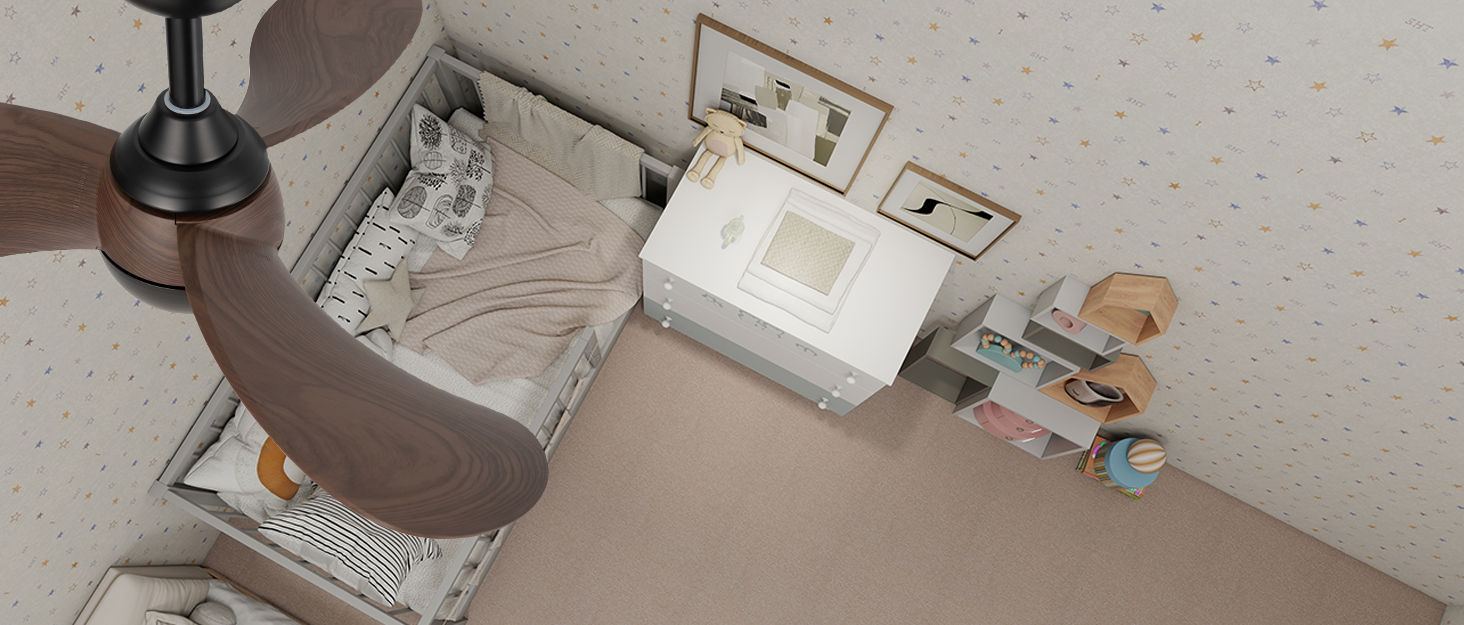 Стеляний вентилятор з підсвічуванням та пультом керування: 132 см, сучасний дизайн для спальні, регульована колірна температура LED, тихий DC двигун, для приміщень та вулиці, 220~240V, сірий