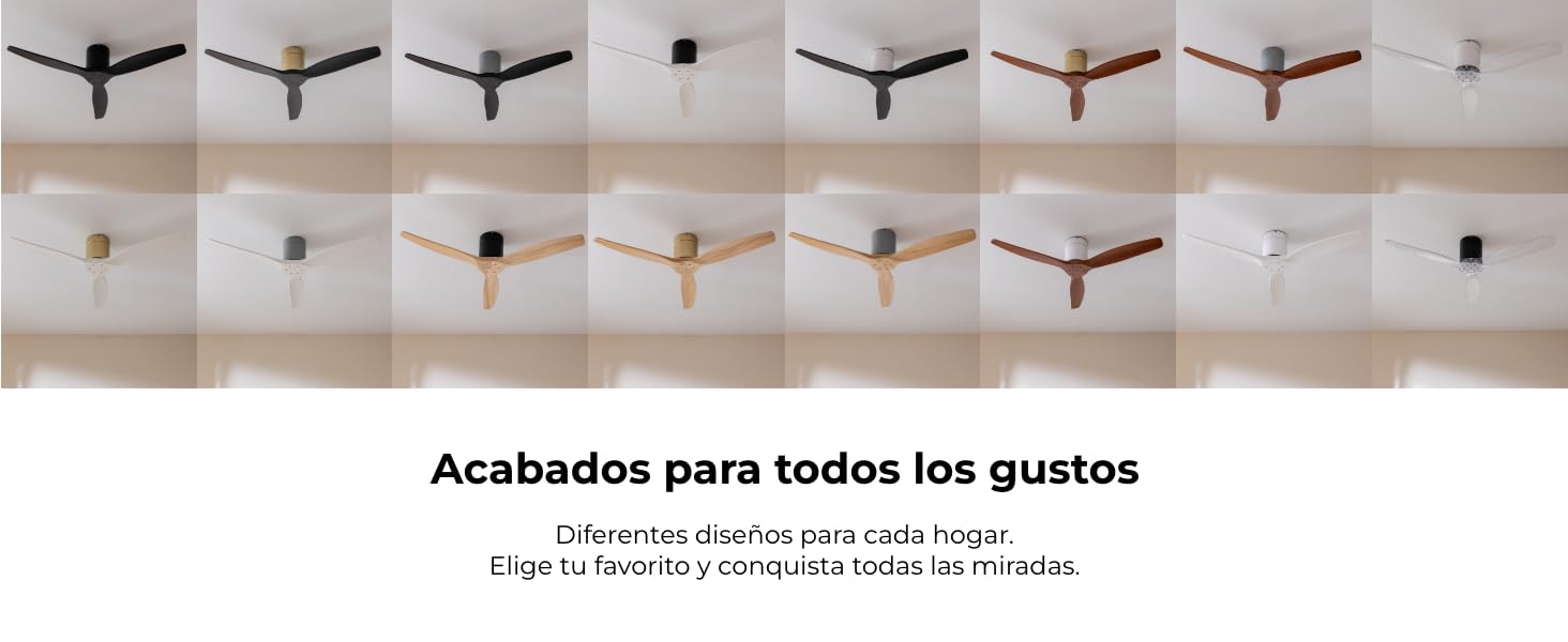 Вентилятор стельовий Cecotec EnergySilence Aero 5500 Aqua IronDarkWood Connected, двигун DC 40W, Wi-Fi, для дому та вулиці, 3 лопаті, 6 режимів, металік та темно-коричневий сталь | темне дерево