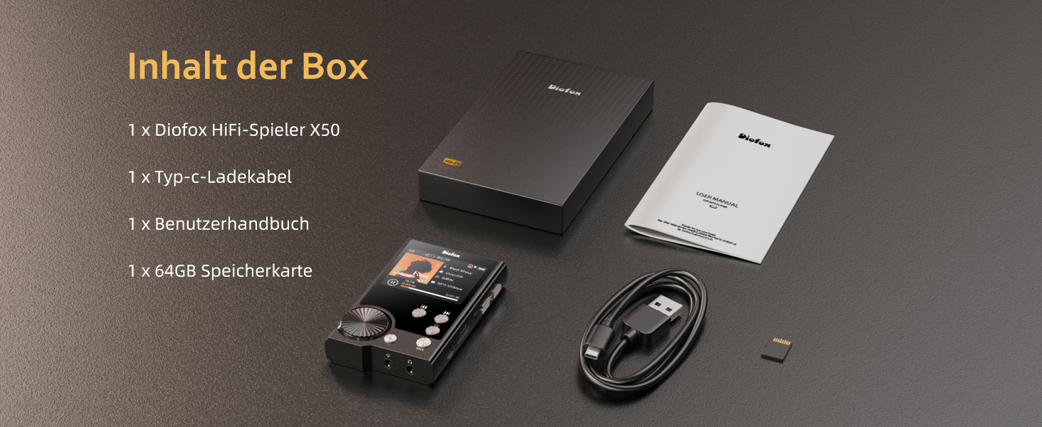 Портативний MP3-плеєр Hi-Fi з підтримкою DSD, 64GB, для спорту