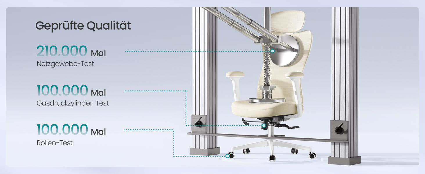 Офісне крісло SONGMICS з ергономічною підтримкою спини, регульована поперекова та підголовна підтримка, до 150 кг, регульована висота, пісочно-бежевий (OBN066BH01)