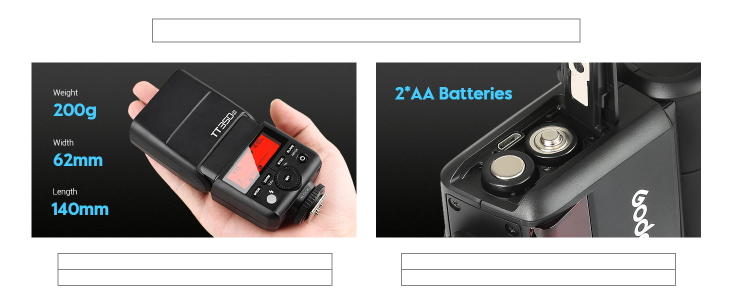 Спалахувач Godox TT350O для камер Olympus та Panasonic, TTL, 2.4G Wireless, GN36, 1/8000s HSS, Mini