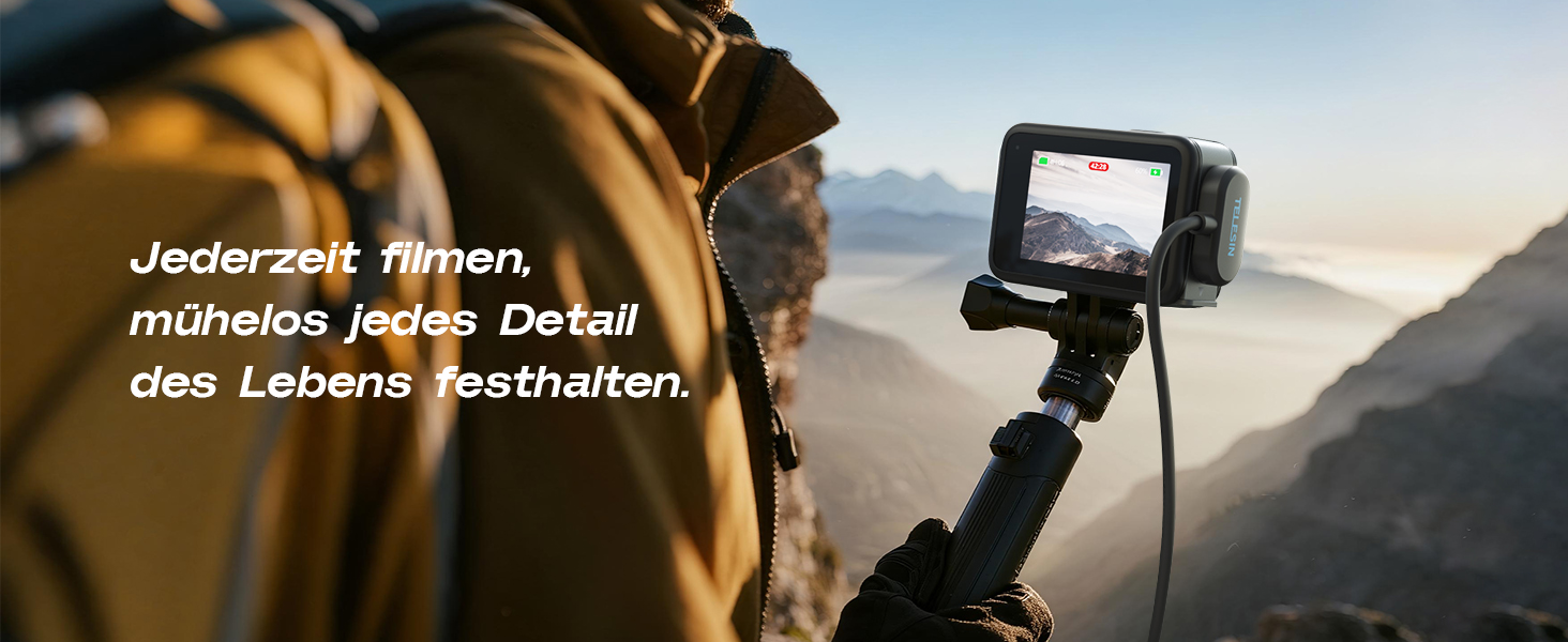 Зарядний пристрій для GoPro Hero 13 Black — 3-канальний заряд для акумуляторів з швидкою зарядкою, USB-C кабель. Сумісний з GoPro Hero 13 Black, оригінальний акумулятор (без акумулятора). Для Hero 9-13