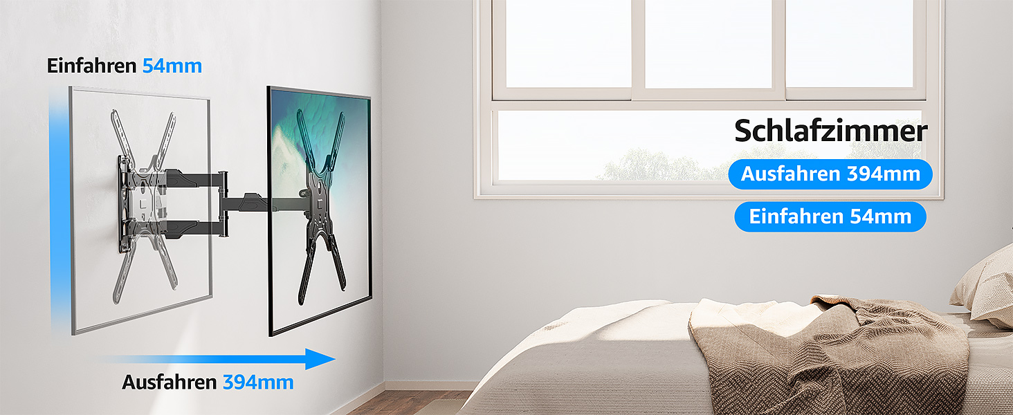 Кріплення для телевізора MOUNTUP EU0079: для LED, LCD, OLED телевізорів 26-60 дюймів, настінне, поворотне, нахильне, до 35 кг, VESA 400x400 мм