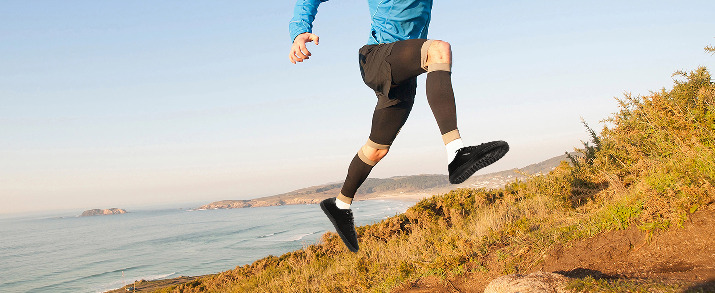 Мінімалістичні кросівки HOBIBEAR для бігу по пересічній місцевості (Trail Running) - широкі, легкі, зручні (43 EU)