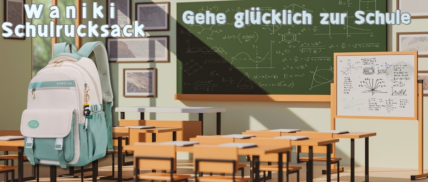 Дитячий рюкзак для школи: водонепроникний, нейлон, кілька відділень, легкий, для дівчаток та хлопчиків, для подорожей та спорту (зелений)