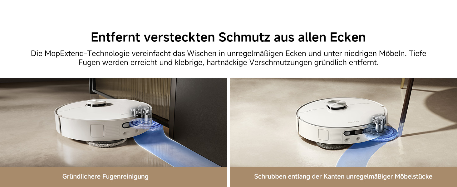 Робот-пилосос Dreame L40 Ultra AE з функцією миття, 19000 Па потужність всмоктування, багато щіток та гнучкий моп, для вологого та сухого прибирання. Автоматична станція очищення пилу.