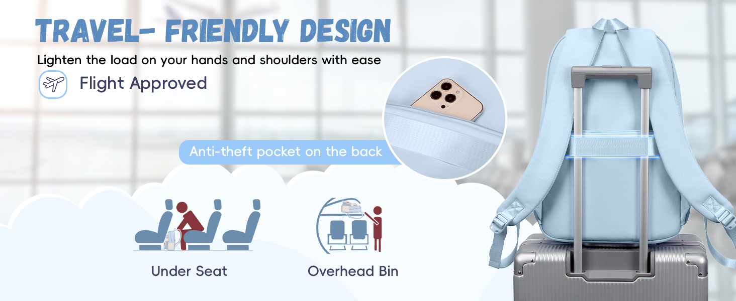 Рюкзак Tanou для дівчаток, шкільний набір: рюкзак, сумка через плече та пенал. Шкільний рюкзак для підлітків, casual, блакитний.