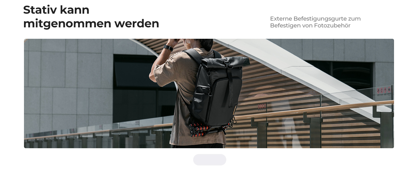 Рюкзак для камери K&F CONCEPT, водонепроникний, великий, з розширеним об'ємом, відділення для ноутбука 15.6 дюймів, для DSLR/SLR камер