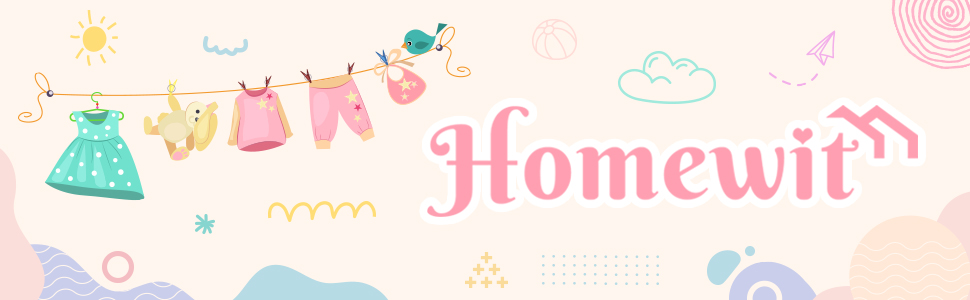 Набір вішалок для дитячого одягу, 40 шт, пластик, неслизькі, ультратонкі, білі - з 3 гумками для дитячої кімнати, одягу для немовлят та малюків, білі