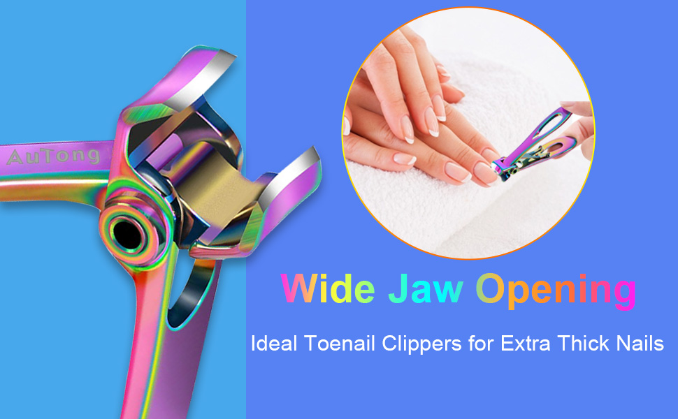 Професійний набір для стрижки нігтів для сім'ї, великий, кольоровий (радуга)