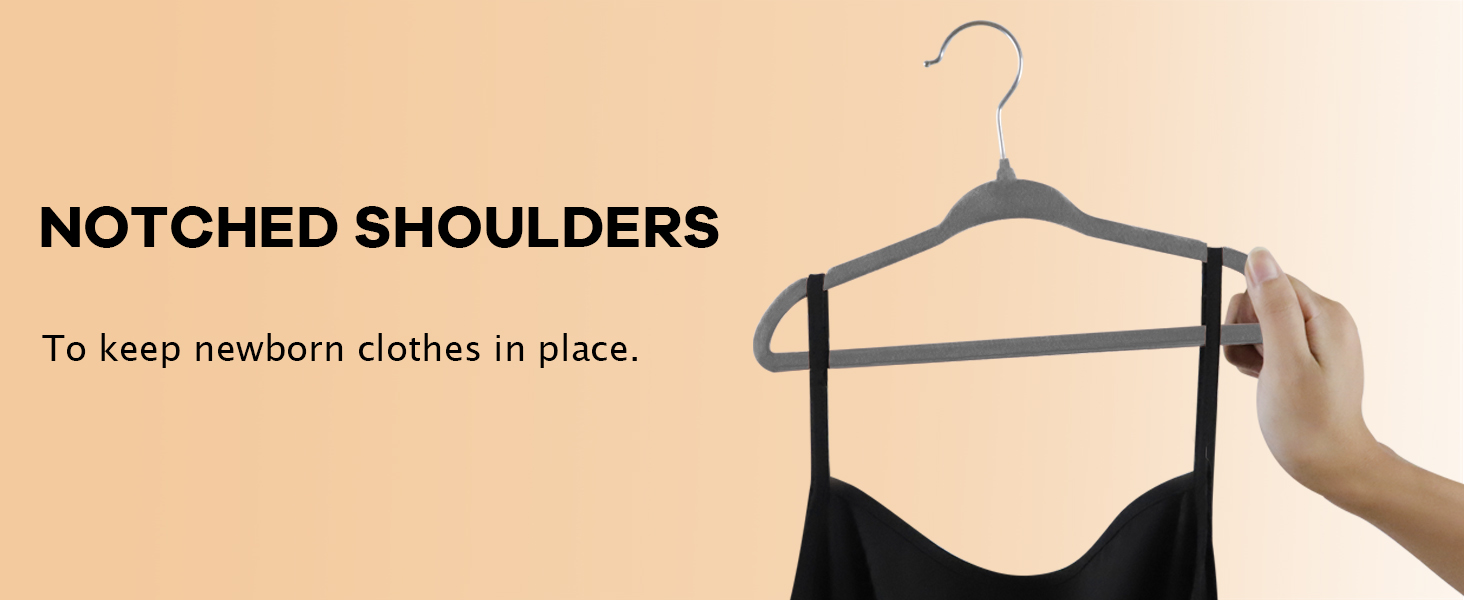 Плечики для дитячого одягу ManGotree з велюру, 30 шт. з обертовим гачком, плечики для дітей та дитячого одягу, сірий