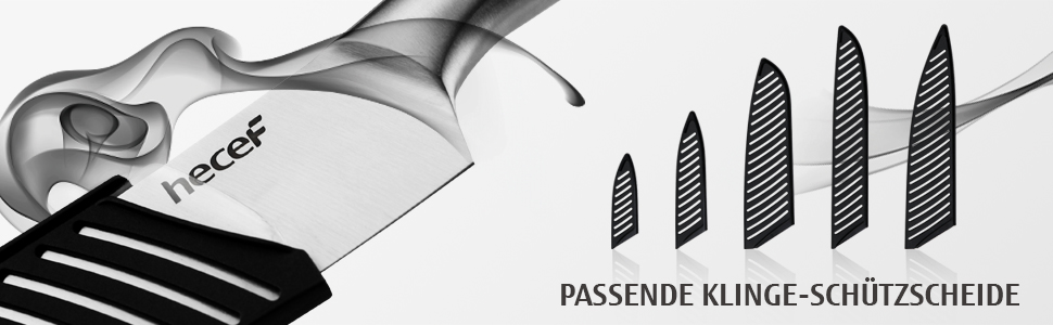 Набір кухонних ножів Hecef 5 предметів: ніж шеф-кухаря, ніж для м'яса, універсальний ніж, овочечистка, ніж для хліба. З нержавіючої сталі, професійний набір.