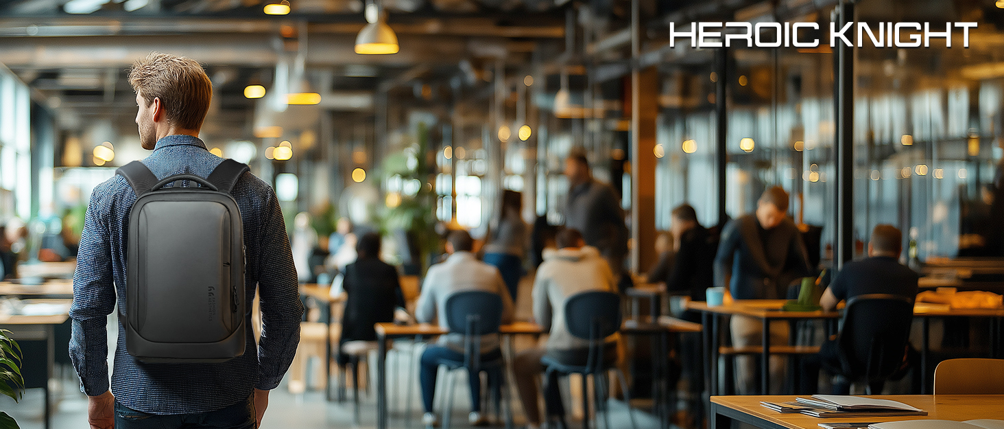 Рюкзак для ноутбука чоловічий/жіночий, 15.6 дюймів, з USB-портом, для подорожей, навчання, велосипеда, блакитний