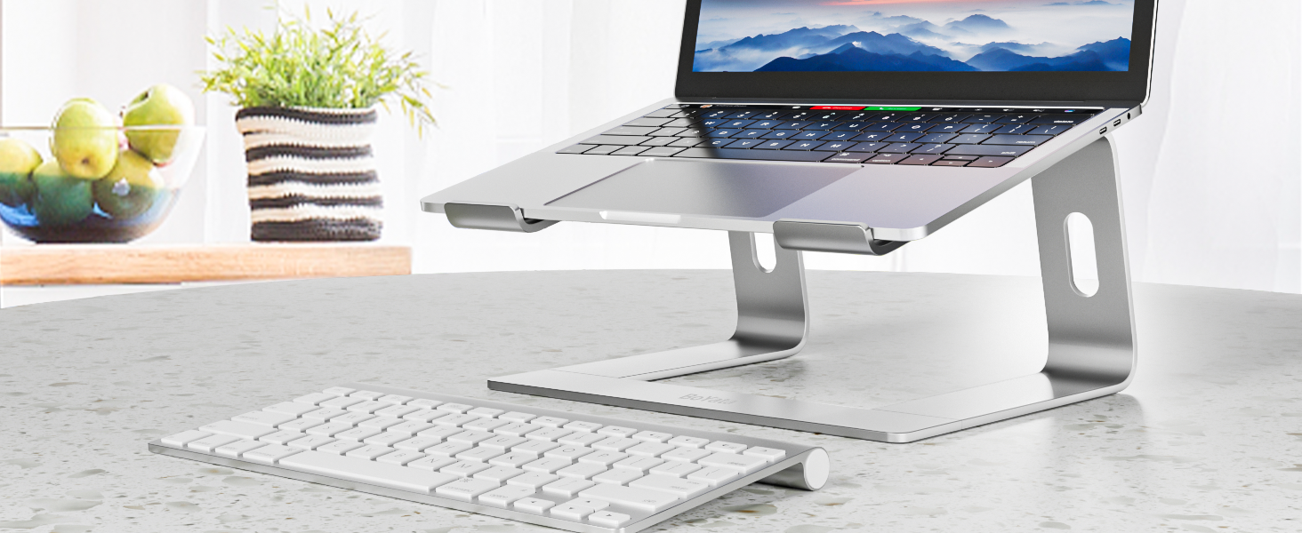 Підставка для ноутбука BoYata: ергономічна, алюмінієва, портативна, сумісна з MacBook, Dell, HP, Samsung, Acer (10-14 дюймів)