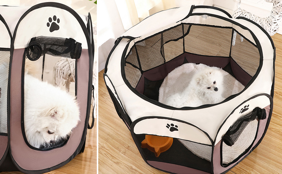 Вольєр для тварин Faltbar (складний) 74x74x43 см - вольєр для собак, котів, кроликів та інших дрібних тварин. Оксфордська тканина, Pop-up система, для використання в приміщенні та на вулиці