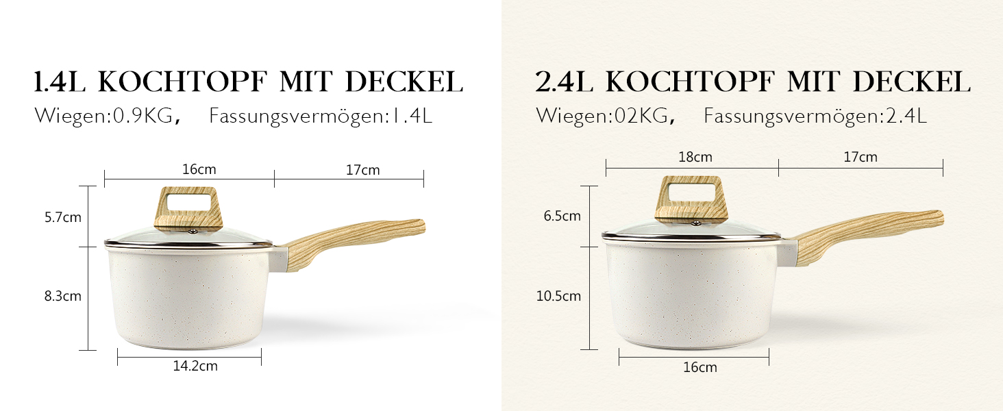 Набір каструль та сковорідок GiPP Ceramic Antihaft 22 частини – керамічне антипригарне покриття, безпечне, для посудомийної машини, без PFAS, PTFE, PFOA, PFOS