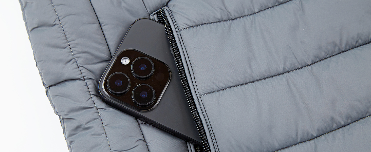 Обогрівальний жилет Gokozy для чоловіків та жінок з акумулятором 10000 mAh та 5 зонами обігріву, для катання на лижах та полювання (M, Сірий)