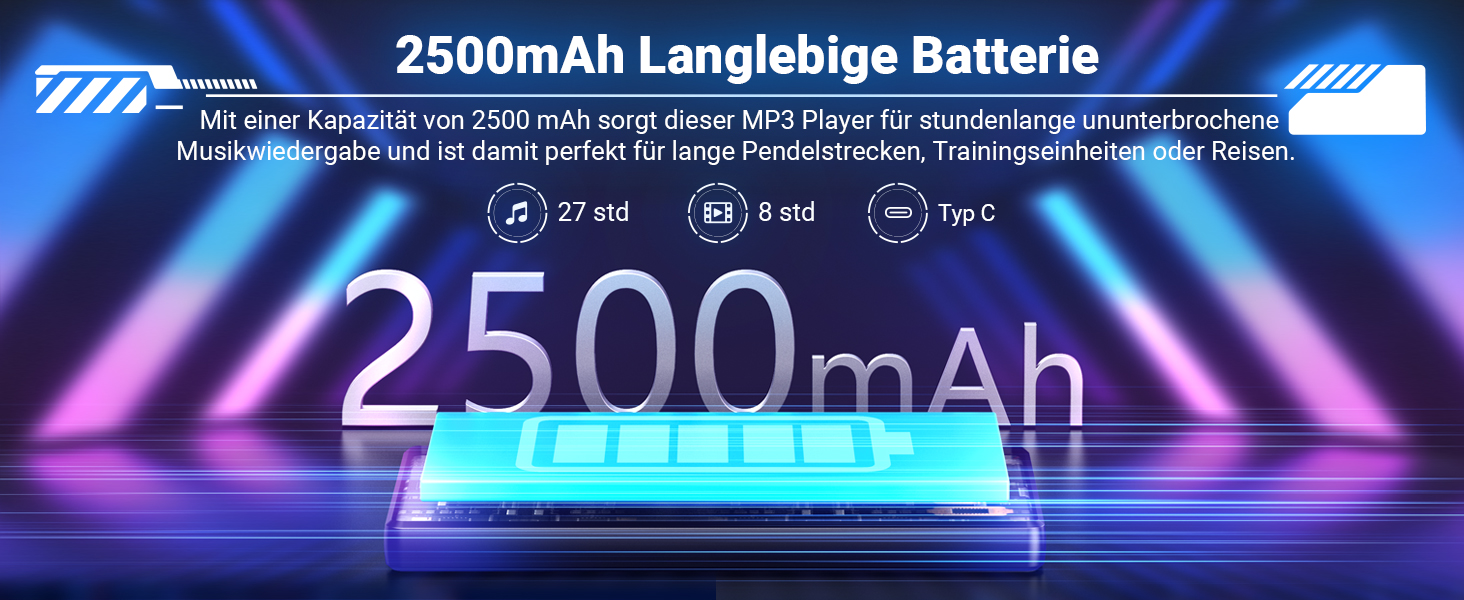 MP3 плеєр Mechen 256GB Bluetooth WiFi Android 13, 5.0