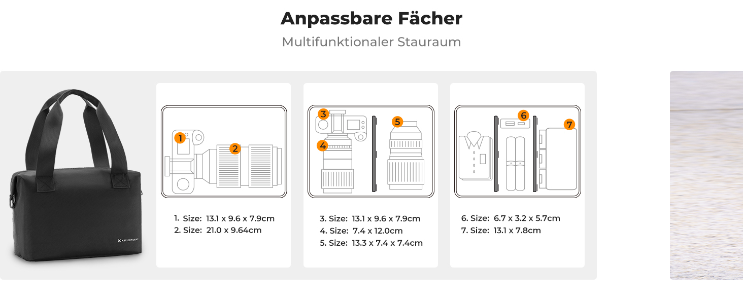 Сумка для камери K&F Concept: водонепроникна сумка-рюкзак для DSLR/зеркальної камери з 2 відділеннями