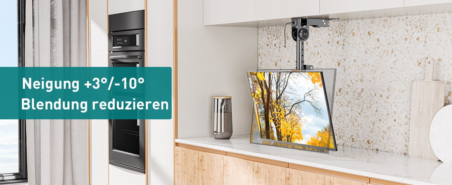 ELIVED Adjustable TV Wall Mount for 24-65 inch Flat & Curved TVs - VESA 400x400, 45kg Capacity