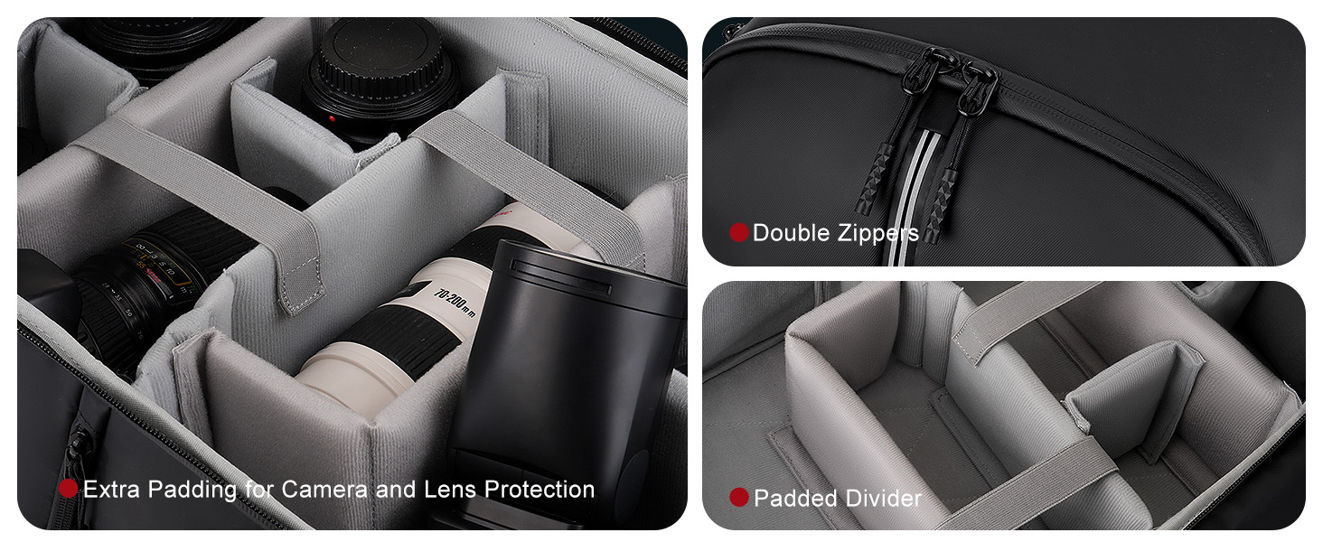MOSISO Рюкзак для фотокамери, водонепроникний, для Canon/Nikon/Sony, з відділенням для ноутбука 16