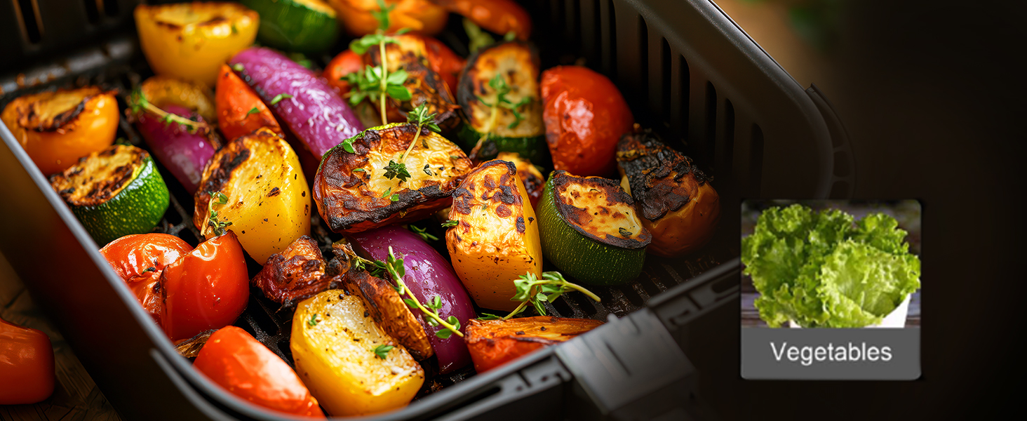 Фритюрниця повітряна HEINRICHS 9L XXL з LED-дисплеєм, 10-в-1, 1800W, без жиру, з таймером, сенсорне управління, для кухні